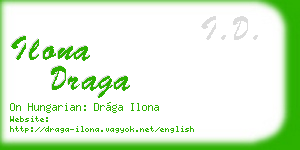 ilona draga business card